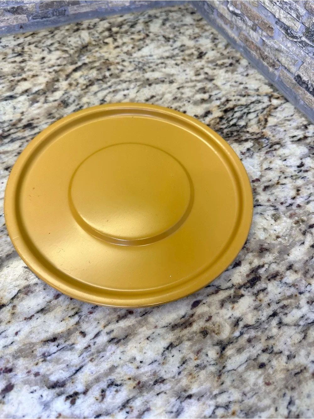 MCM Yellow Enamel Fondue Pot